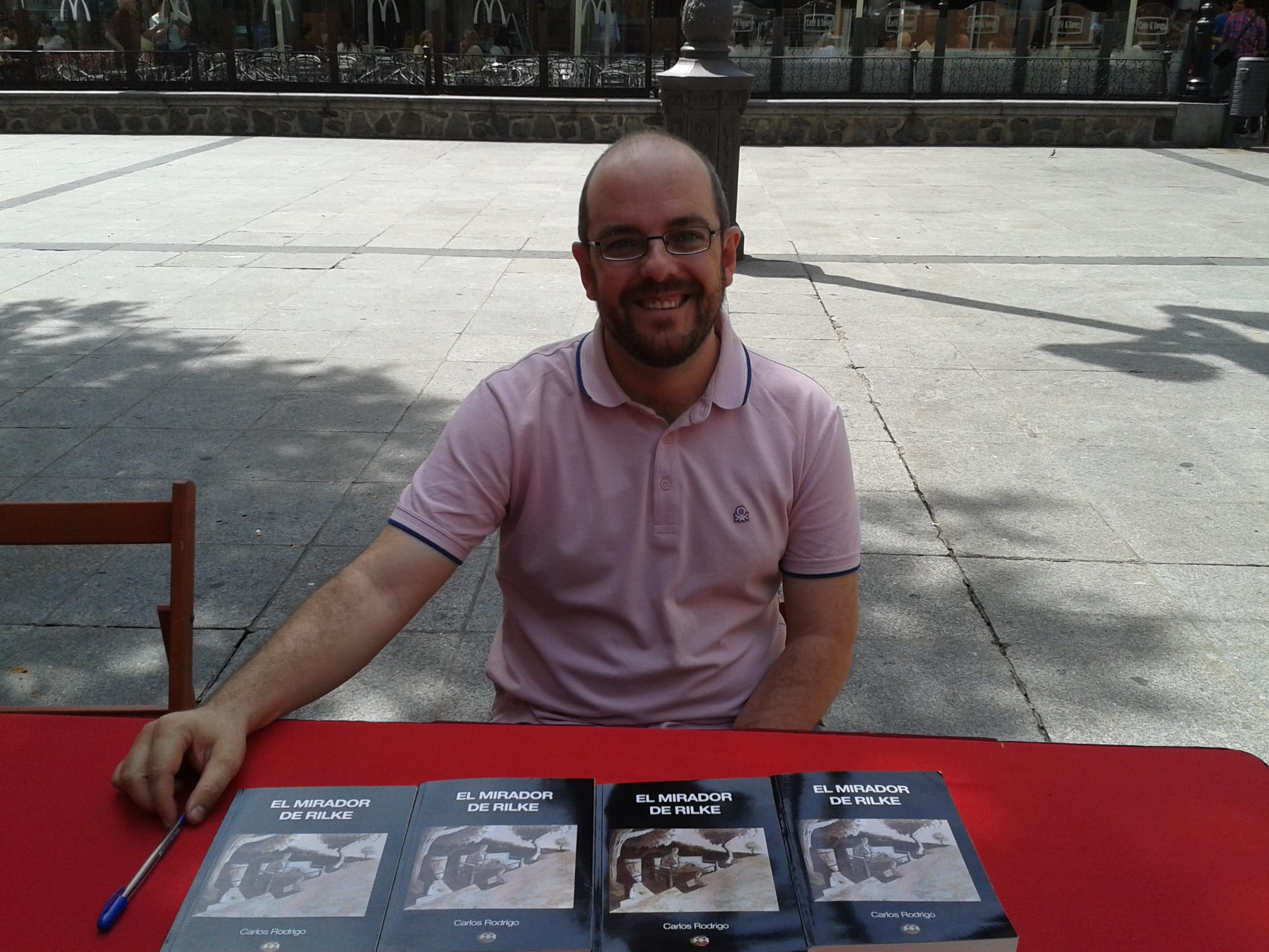 Carlos Rodrigo en la Feria del Libro de Toledo