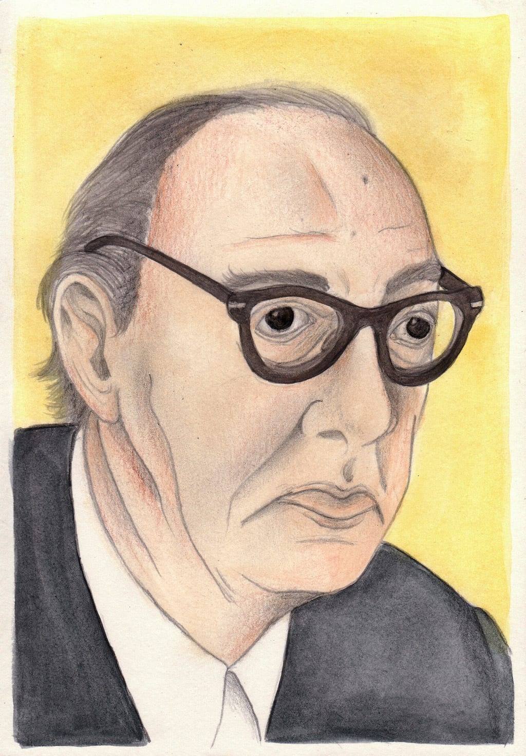 Retrato del escritor Juan Carlos Onetti (1909-1994)