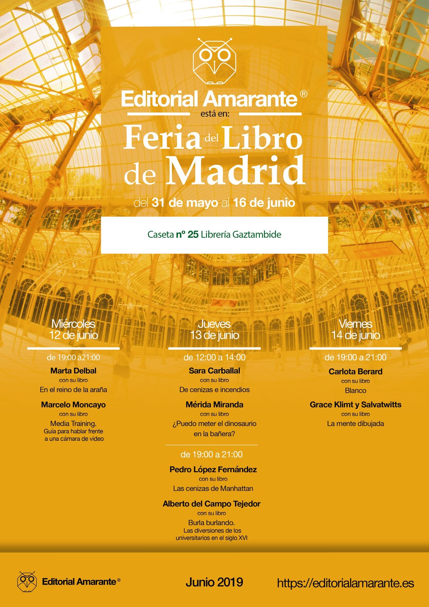 Feria del Libro Madrid 2019. Editorial Amarante