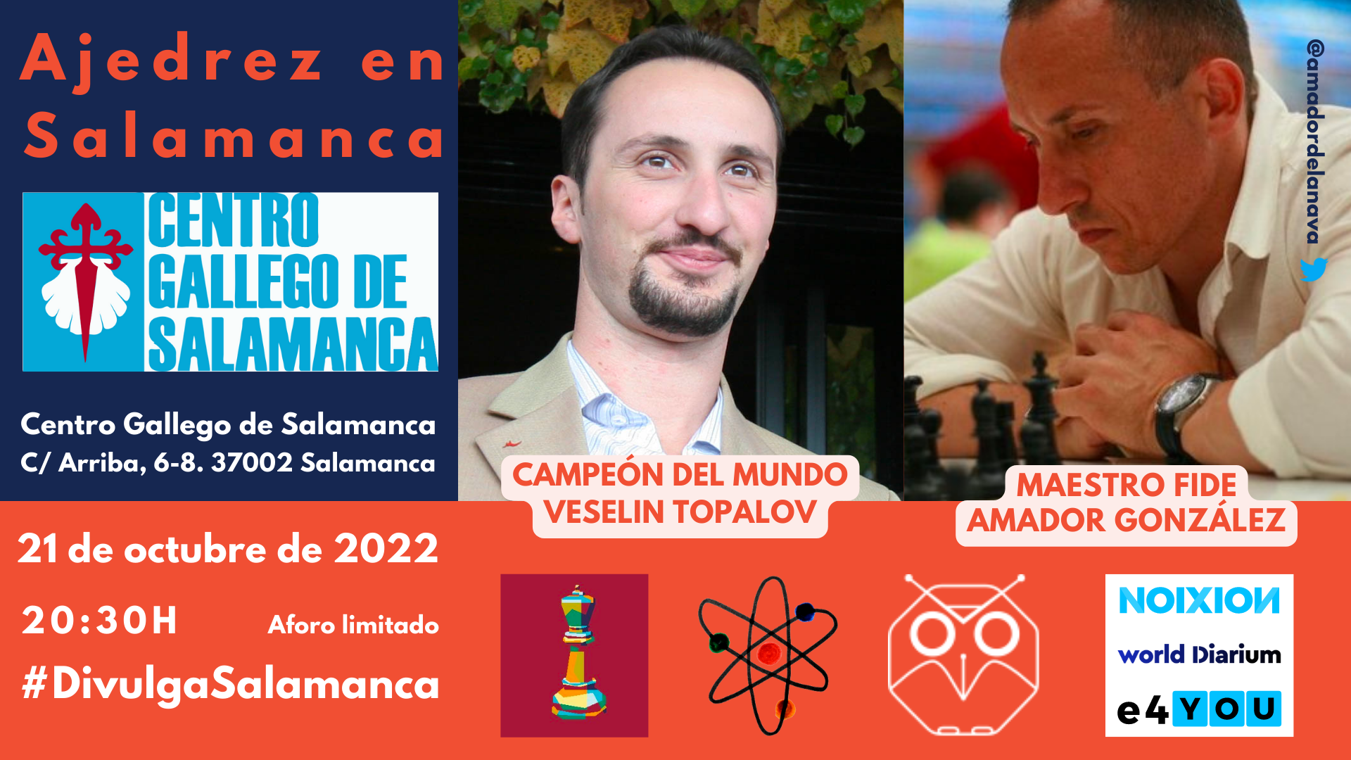 DivulgaSalamanca 2022: Ajedrez en Salamanca
