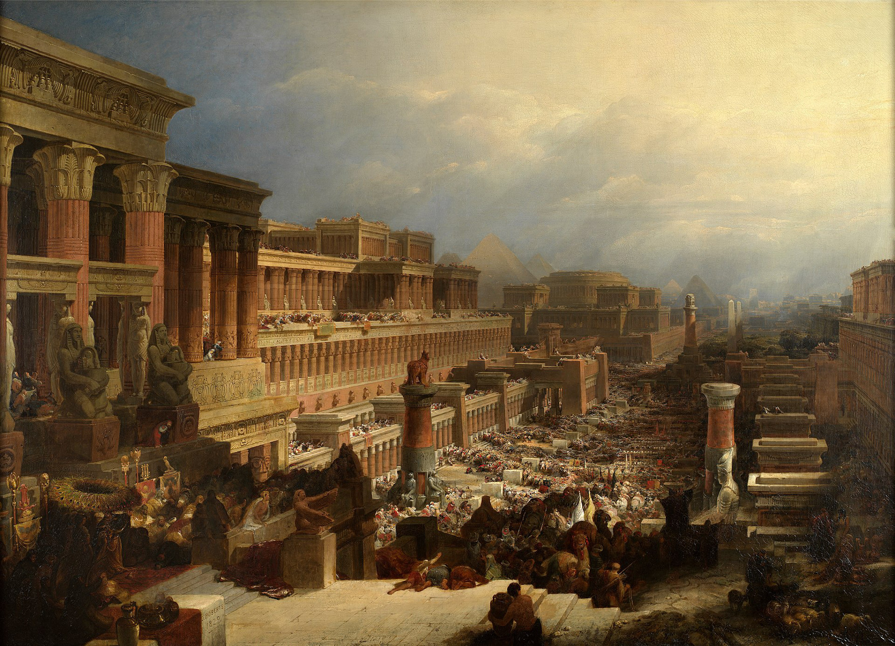 David Roberts - Israelites Leaving Egypt 1828