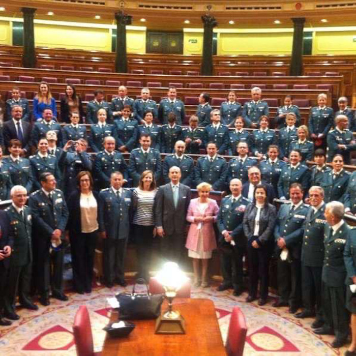 Congreso de los Diputados con la Guardia Civil
